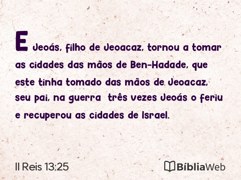 II Reis 13:25 em imagem para compartilhar
