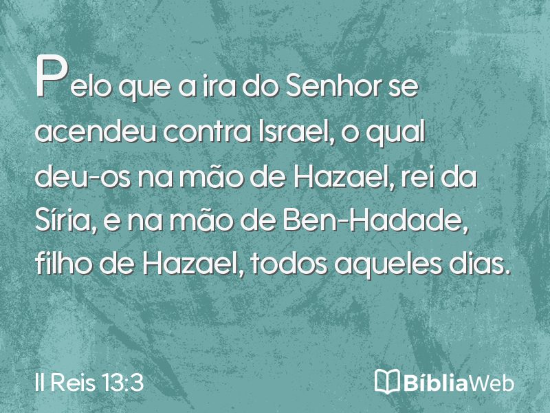 II Reis 13:3 em imagem para compartilhar