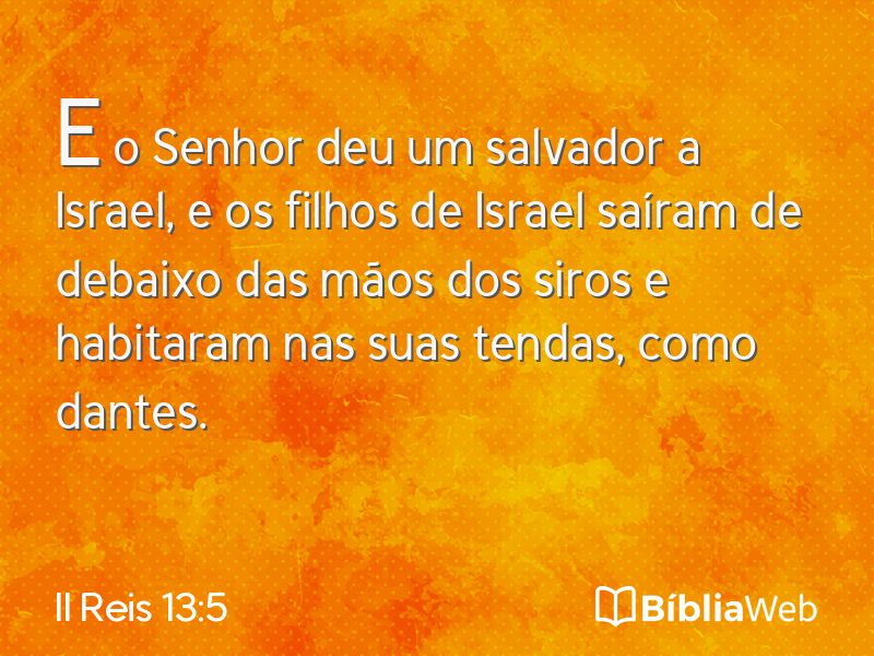II Reis 13:5 em imagem para compartilhar
