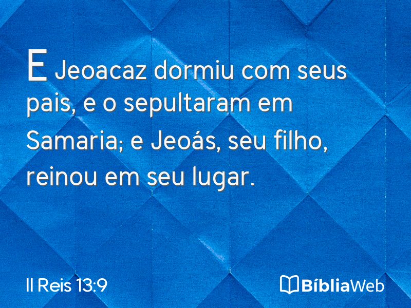 II Reis 13:9 em imagem para compartilhar