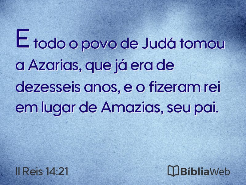 II Reis 14:21 em imagem para compartilhar