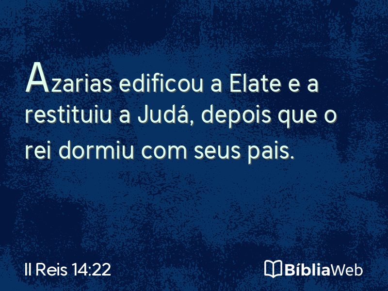 II Reis 14:22 em imagem para compartilhar