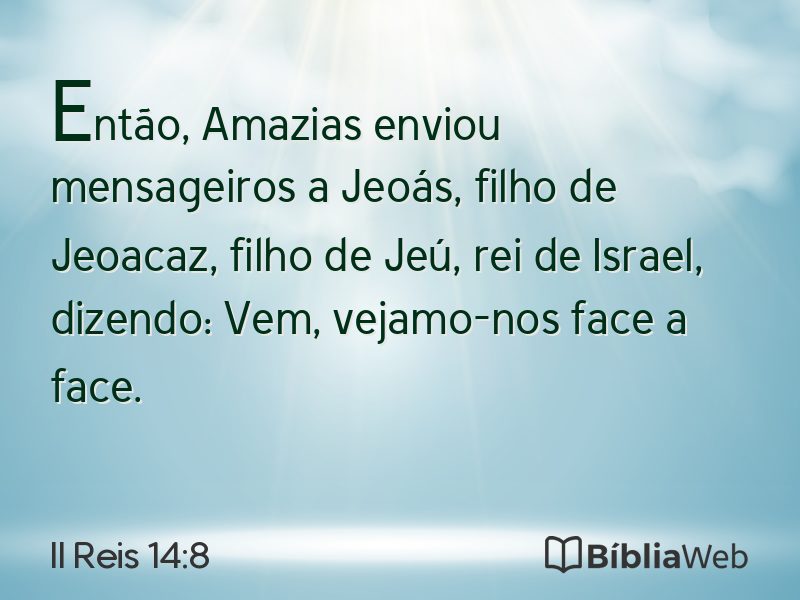 II Reis 14:8 em imagem para compartilhar