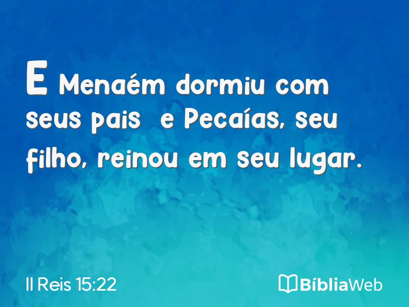 II Reis 15:22 em imagem para compartilhar