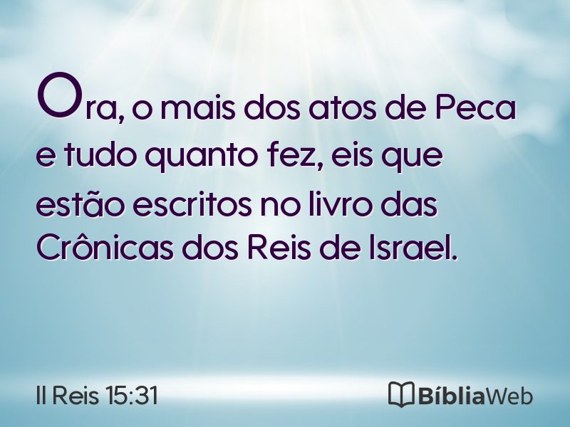 II Reis 15:31 em imagem para compartilhar