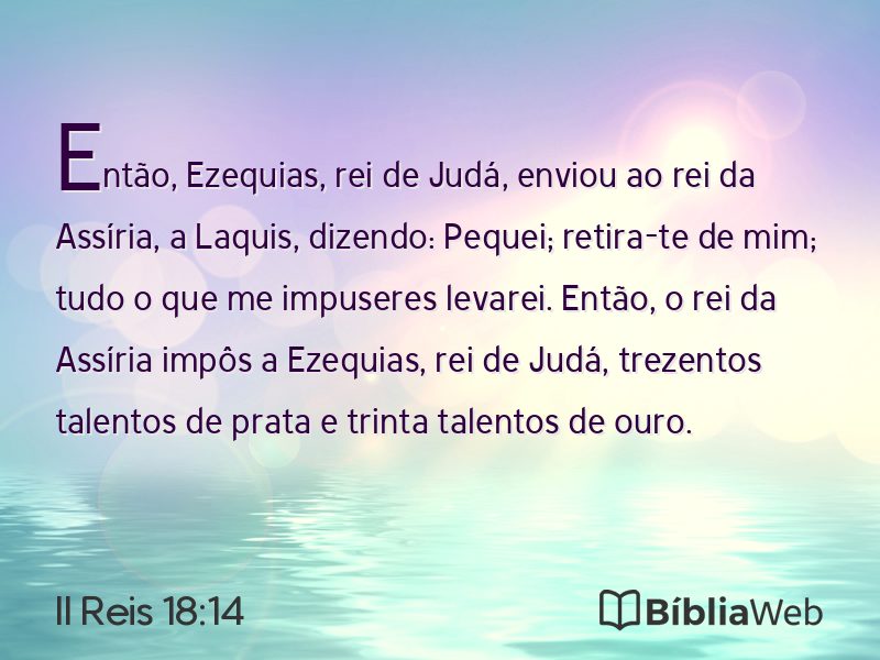 II Reis 18:14 em imagem para compartilhar