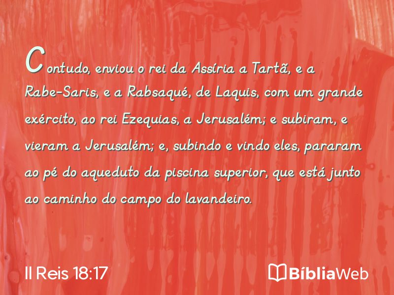 II Reis 18:17 em imagem para compartilhar