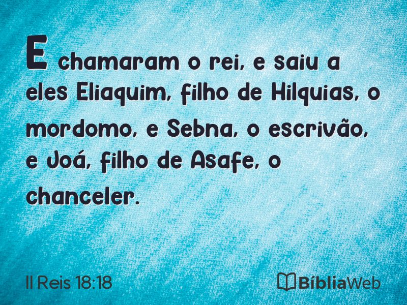 II Reis 18:18 em imagem para compartilhar