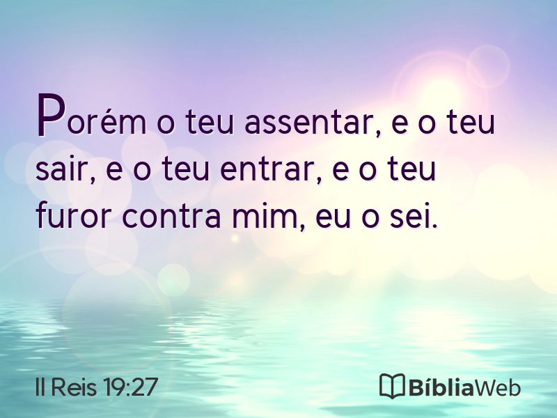 II Reis 19:27 em imagem para compartilhar