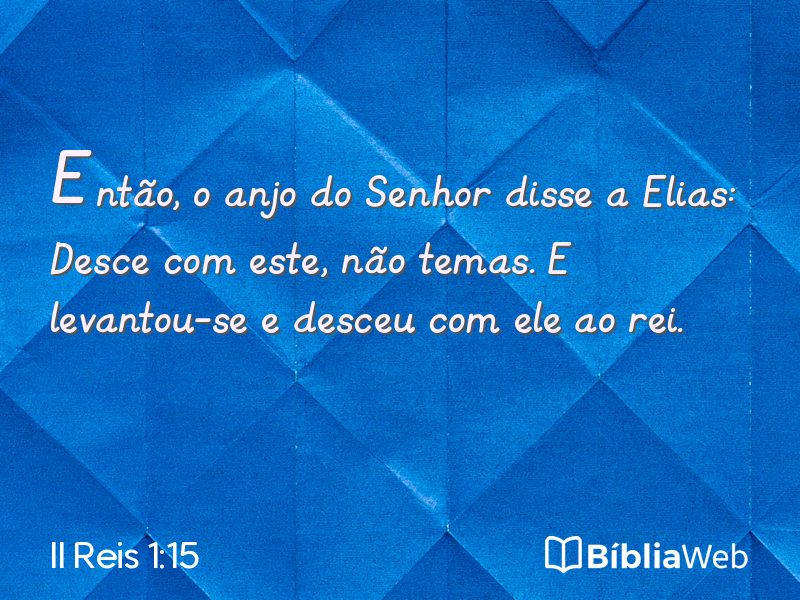 II Reis 1:15 em imagem para compartilhar