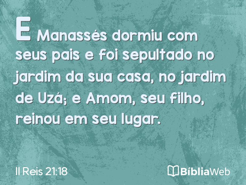 II Reis 21:18 em imagem para compartilhar