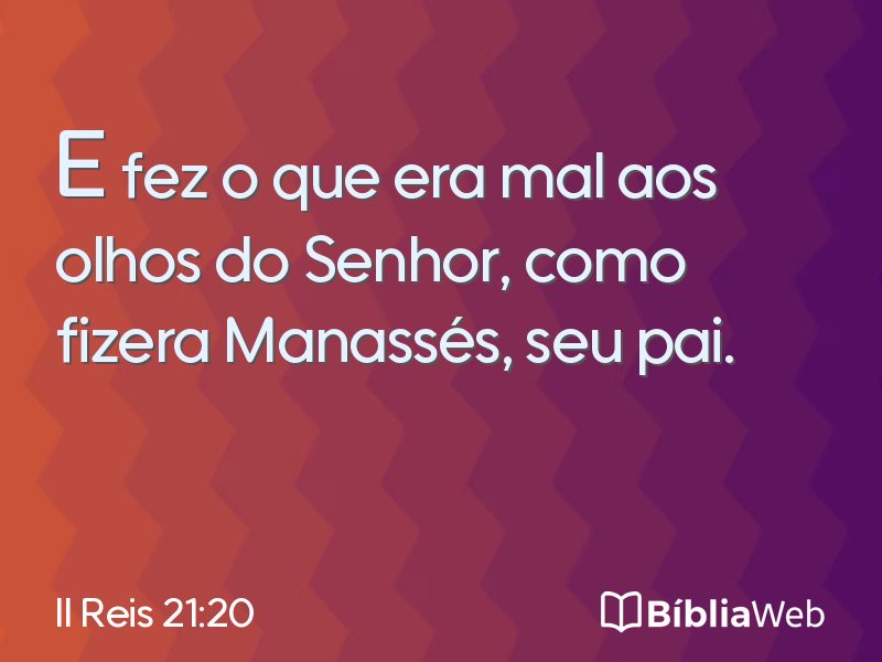II Reis 21:20 em imagem para compartilhar