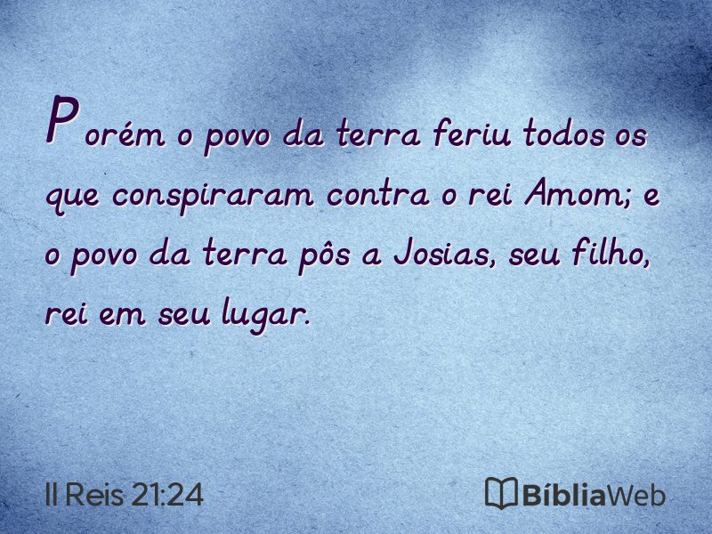 II Reis 21:24 em imagem para compartilhar