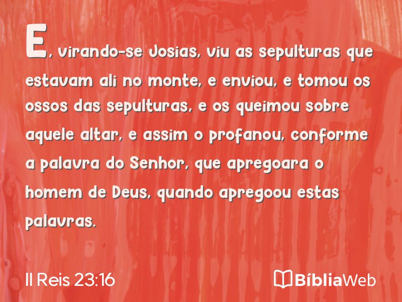 II Reis 23:16 em imagem para compartilhar