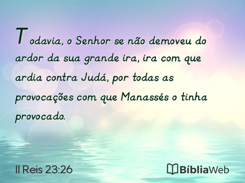 II Reis 23:26 em imagem para compartilhar