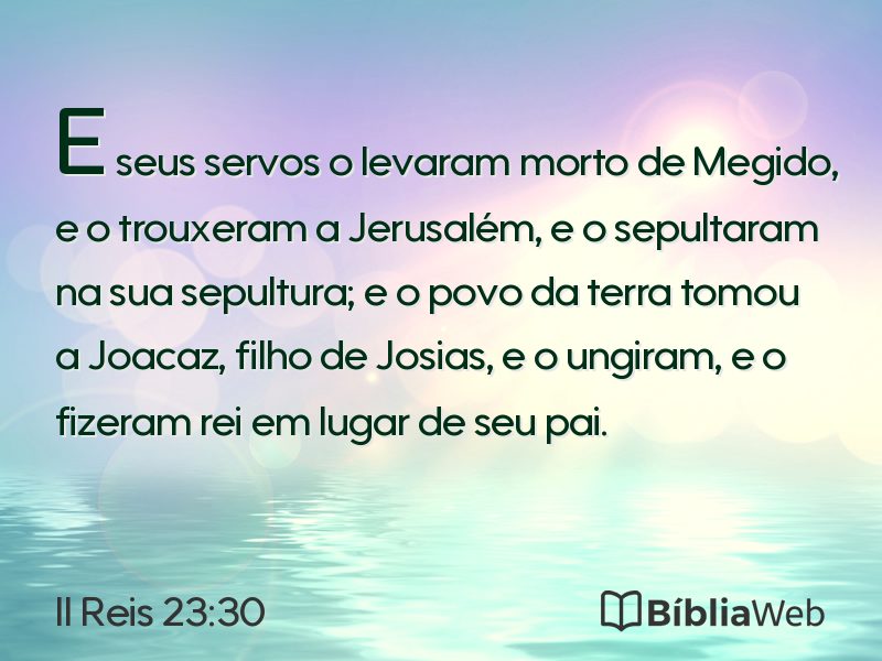 II Reis 23:30 em imagem para compartilhar