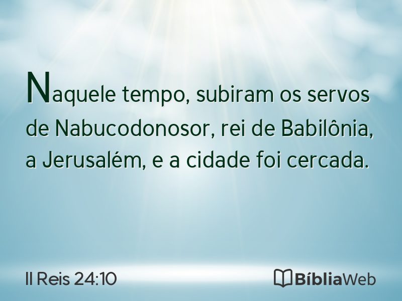 II Reis 24:10 em imagem para compartilhar