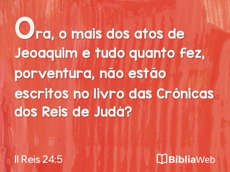 II Reis 24:5 em imagem para compartilhar