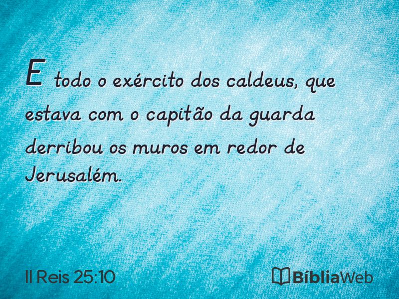 II Reis 25:10 em imagem para compartilhar