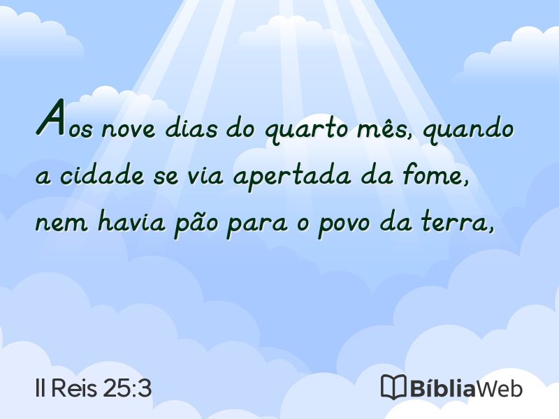 II Reis 25:3 em imagem para compartilhar