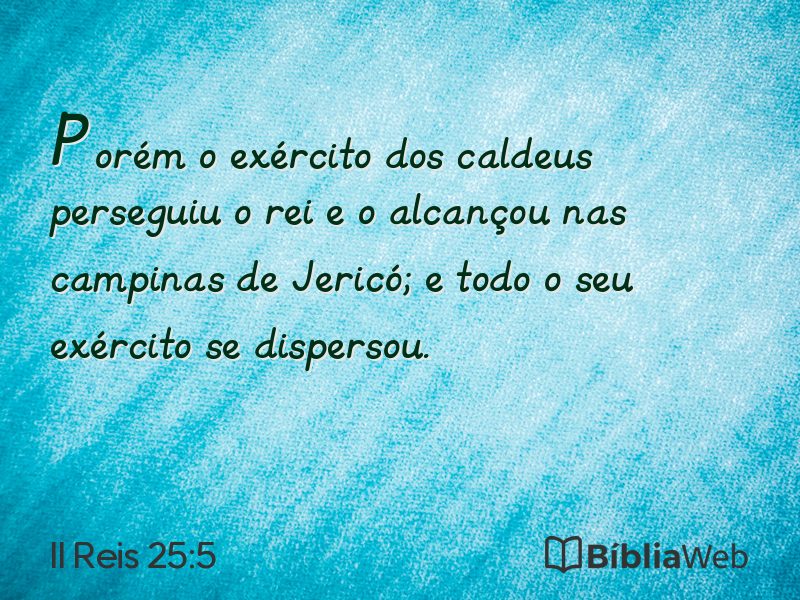 II Reis 25:5 em imagem para compartilhar