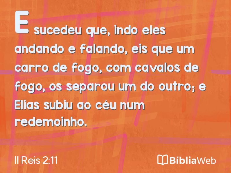 II Reis 2:11 em imagem para compartilhar