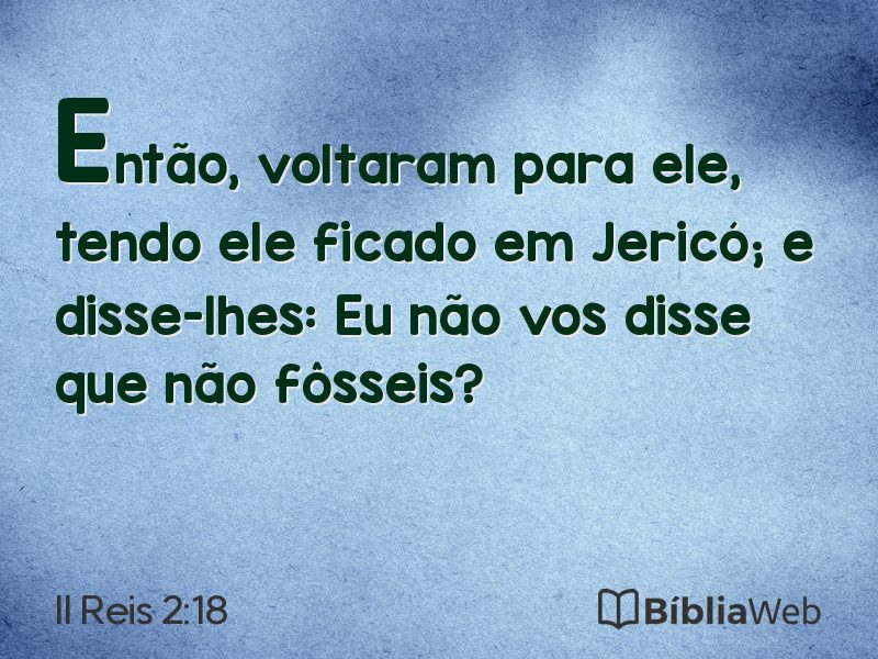 II Reis 2:18 em imagem para compartilhar