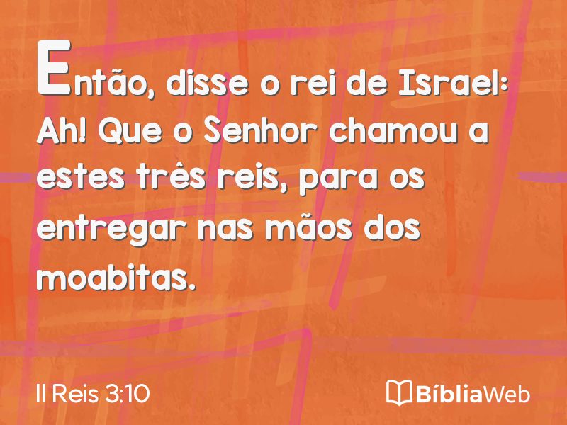 II Reis 3:10 em imagem para compartilhar