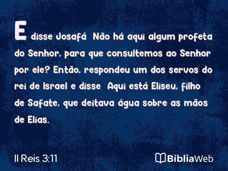 II Reis 3:11 em imagem para compartilhar
