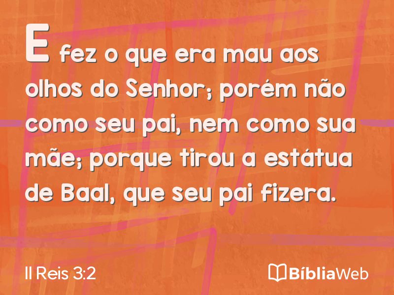 II Reis 3:2 em imagem para compartilhar
