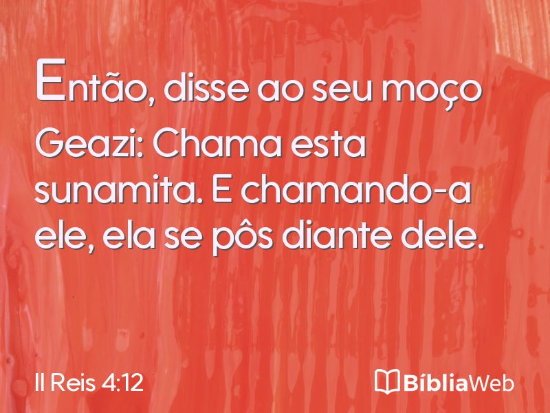 II Reis 4:12 em imagem para compartilhar