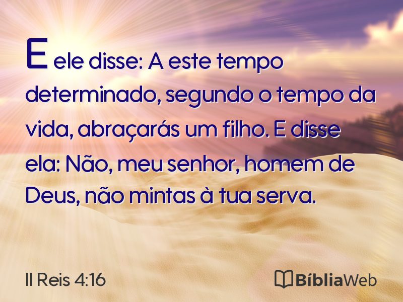 II Reis 4:16 em imagem para compartilhar