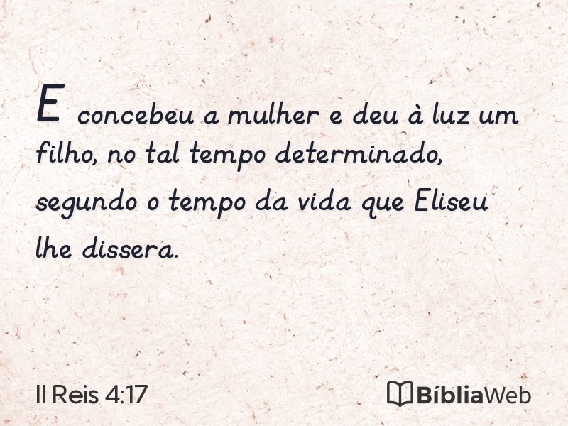 II Reis 4:17 em imagem para compartilhar