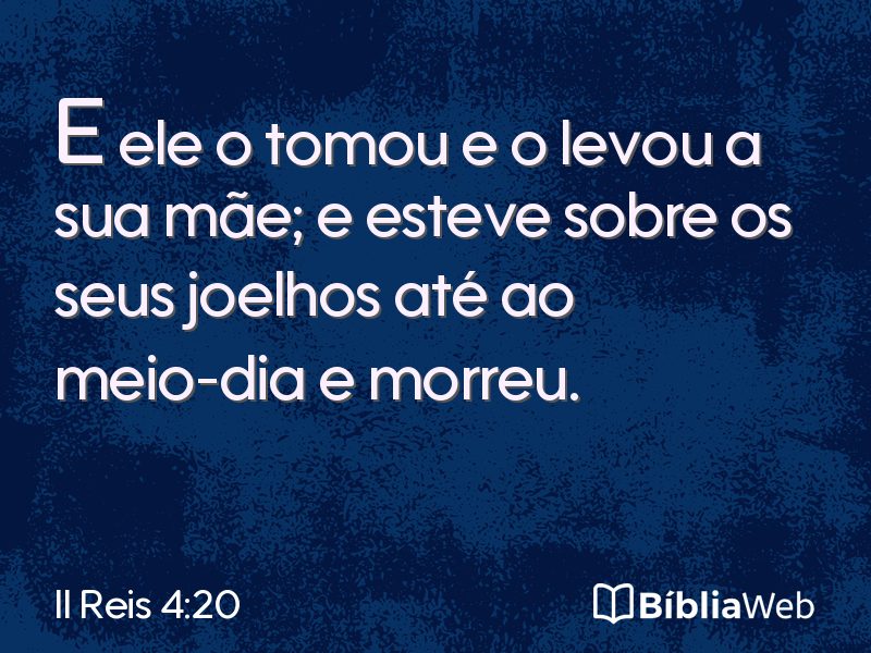 II Reis 4:20 em imagem para compartilhar