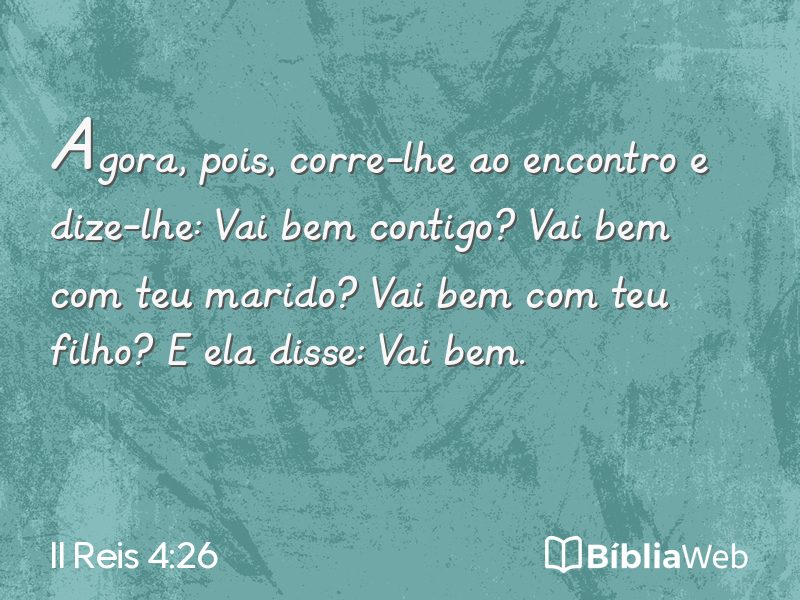 II Reis 4:26 em imagem para compartilhar
