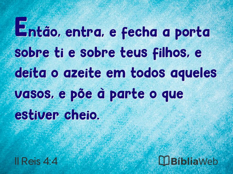 II Reis 4:4 em imagem para compartilhar