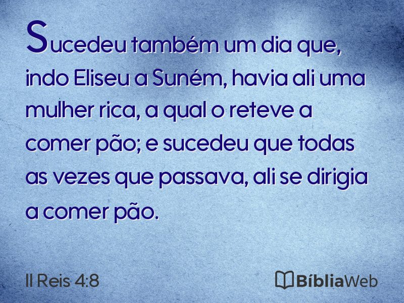 II Reis 4:8 em imagem para compartilhar