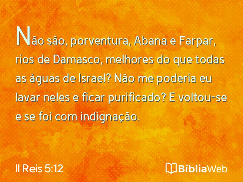 II Reis 5:12 em imagem para compartilhar