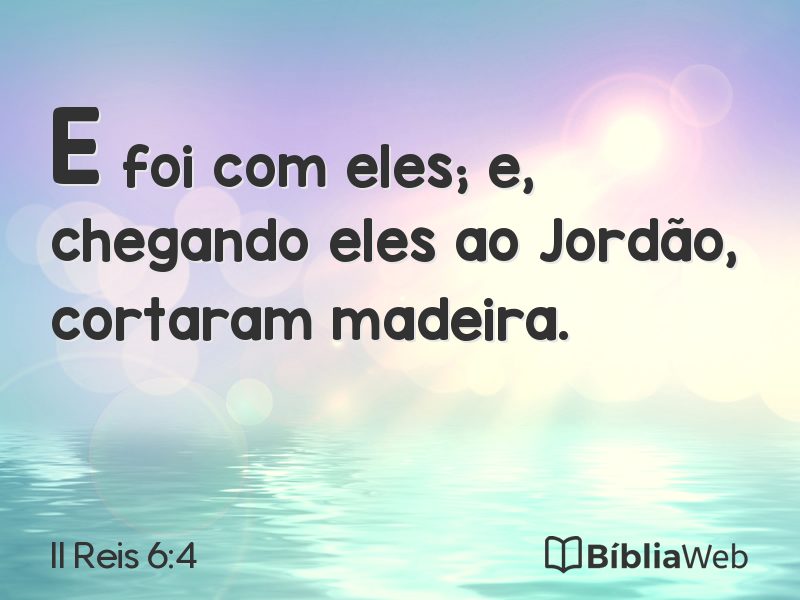 II Reis 6:4 em imagem para compartilhar