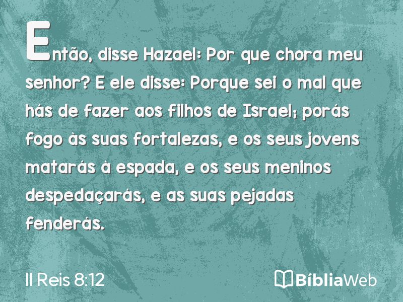 II Reis 8:12 em imagem para compartilhar