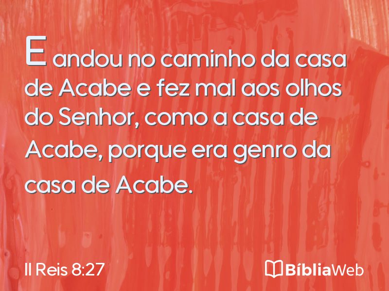 II Reis 8:27 em imagem para compartilhar