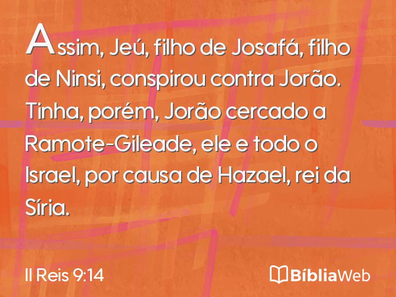 II Reis 9:14 em imagem para compartilhar