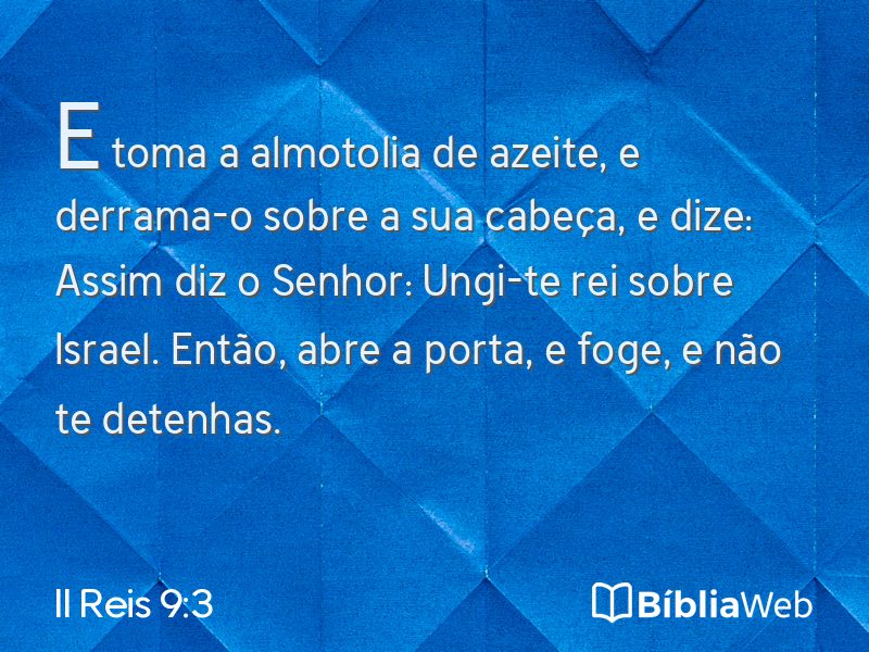 II Reis 9:3 em imagem para compartilhar