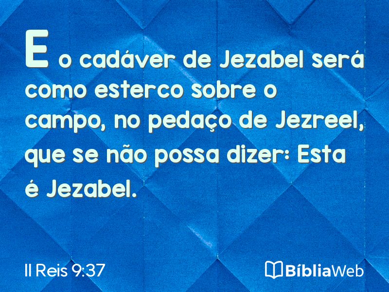 II Reis 9:37 em imagem para compartilhar