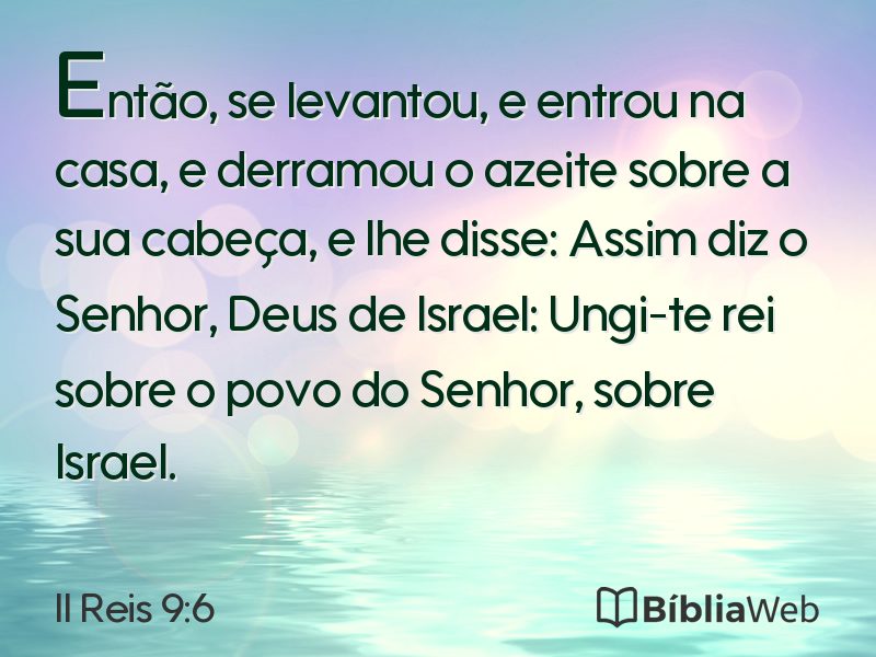 II Reis 9:6 em imagem para compartilhar