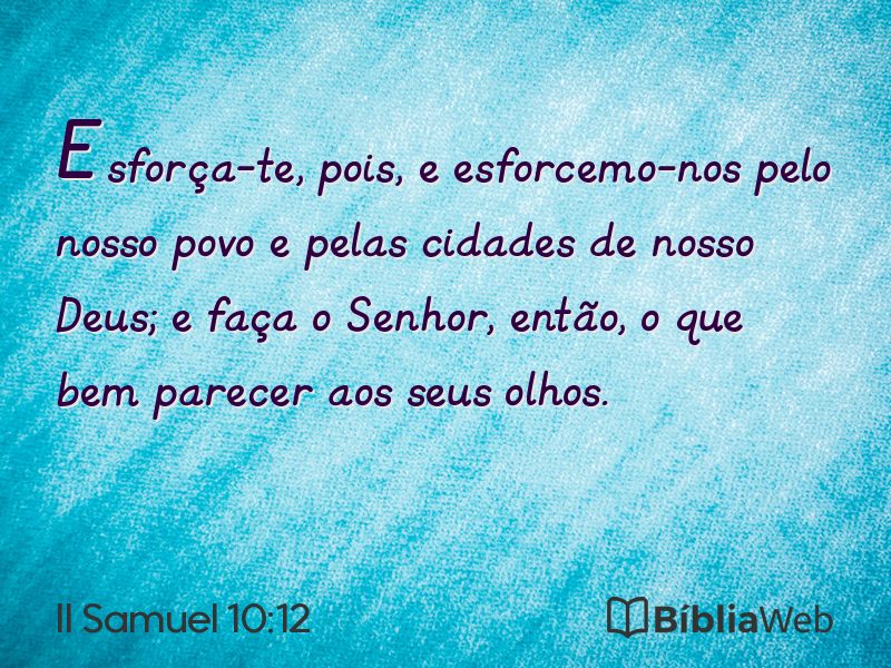 II Samuel 10:12 em imagem para compartilhar