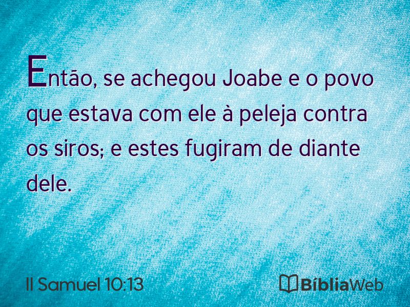 II Samuel 10:13 em imagem para compartilhar