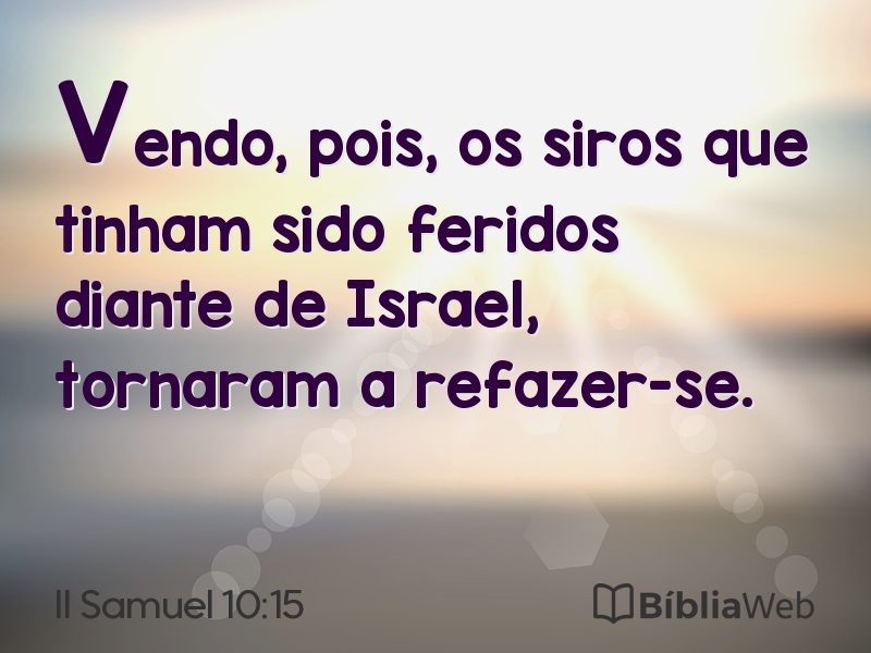 II Samuel 10:15 em imagem para compartilhar