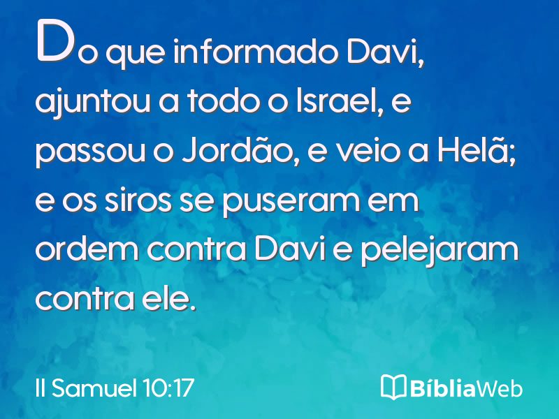 II Samuel 10:17 em imagem para compartilhar