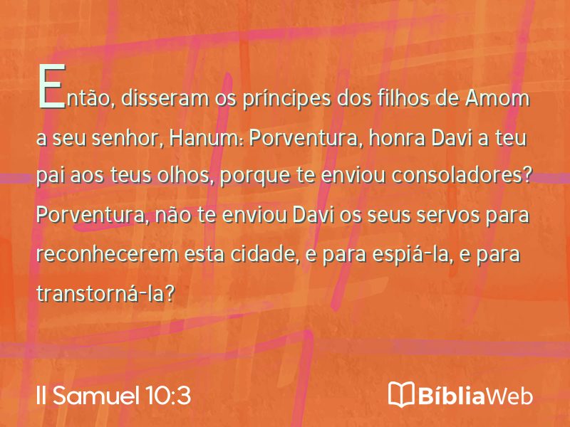 II Samuel 10:3 em imagem para compartilhar